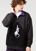 「デスボール｜裏毛ハーフジップスウェット」