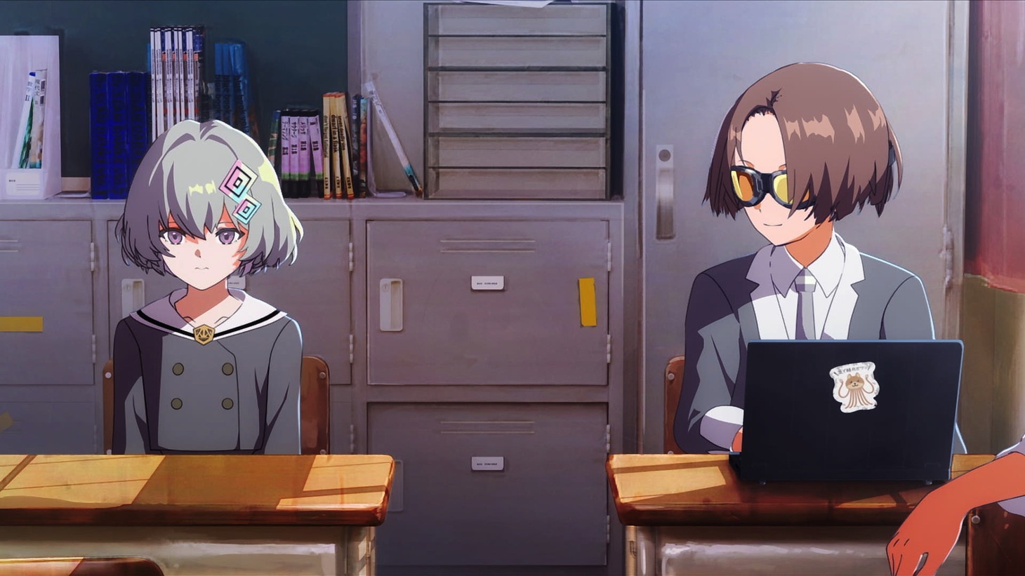 劇場アニメ「メイクアガール」の場面カット。