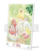 ソフマップとアニメガの購入特典「A5アクリルアートスタンド」。