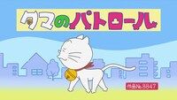 「サザエさん 放送55周年記念スペシャル」内のエピソード「タマのパトロール」より。