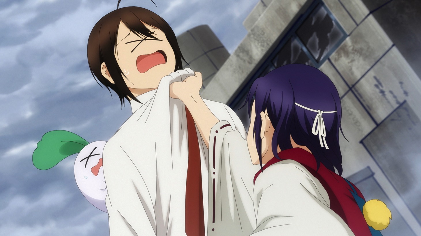 TVアニメ「妖怪学校の先生はじめました！」第9話の場面カット。