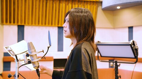 アフレコに挑戦するこやまたくや。