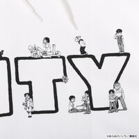 「CITYの住人パーカー」のロゴ部分。