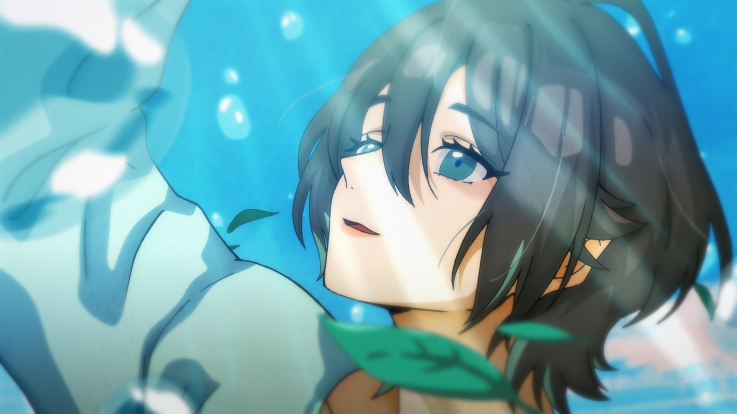 山口つばさがキャラクターデザインを担当した「翠（SUI）」のアニメーションCMより。