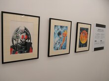 「島本和彦 炎の原画展 Ver.3 トキワ荘編」の様子。(c)Kazuhiko Simamoto