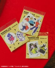 たなかみさき、電Q、conixが描く「らんま1/2」のイラストを使用したステッカー。