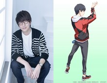 花江夏樹（左）とヤーセンのキャラクタービジュアル（右）。