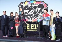 劇場アニメ「映画『ヒプノシスマイク -Division Rap Battle-』」の完成報告会の様子。