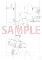 先着200枚で配布される「原稿生下絵」のサンプル。