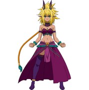 ラーニヤ（CV：白石晴香）。エルフの聖域・太陽の森の次期頭首。神聖なる“アメン”の力を継承する7代目。(c)中吉虎吉/SQUARE ENIX・異世界レッド製作委員会