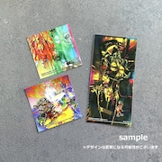 Iam8bit japan & asia特典の「ジャケ写アートステッカー3枚組1セット」。