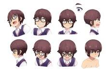 阿久津栄太（CV：大地葉） (c)里好／双葉社・「マキナさん」製作委員会