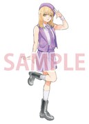 紀伊國屋書店クレド岡山店特典のイラストカード。