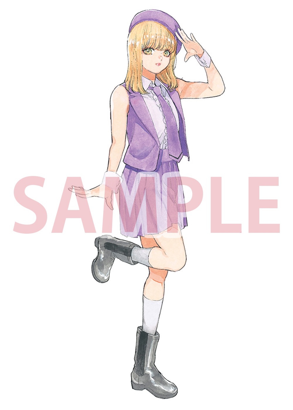 紀伊國屋書店クレド岡山店特典のイラストカード。