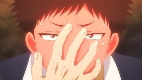 TVアニメ「黒岩メダカに私の可愛いが通じない」第1話の場面カット。