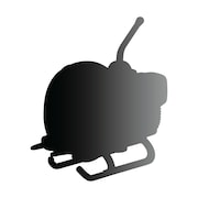 「ドリームトミカ トミカ×ドラゴンボール」シリーズより、「レッドリボン軍の小型戦闘機」のシルエット。