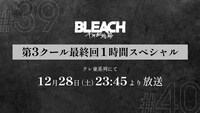 「BLEACH 千年血戦篇-相剋譚-」第3クールの最終回は1時間スペシャルとして放送される。