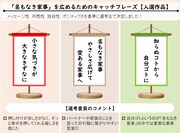 「名もなき家事」を広めるためのキャッチフレーズの入選作品。