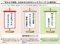 「名もなき家事」を広めるためのキャッチフレーズの入選作品。