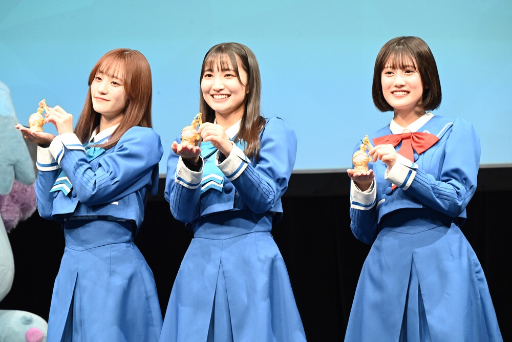 左から藤本侑里、葵あずさ、橘杏咲。 - 「プリオケ」主要キャストの