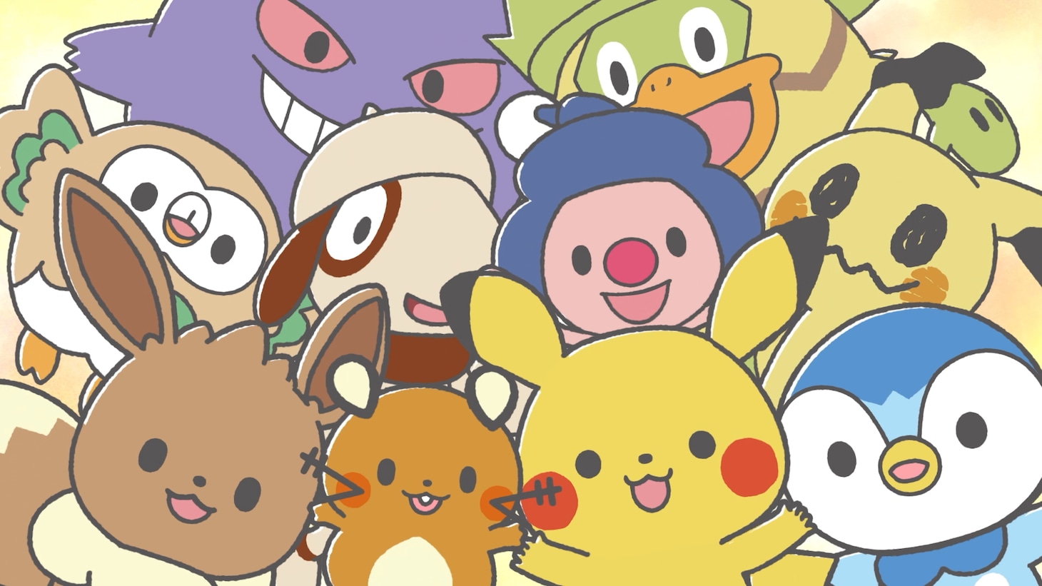 「モンポケ」ショートアニメより。