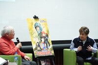 劇場アニメ「ヴイナス戦記」35周年記念トークショーの様子。