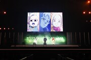 「DRAGON BALL」のステージイベントより。左から小林由美子、内山昂輝、ファイルーズあい。(c) SHUEISHA Inc. All rights reserved.