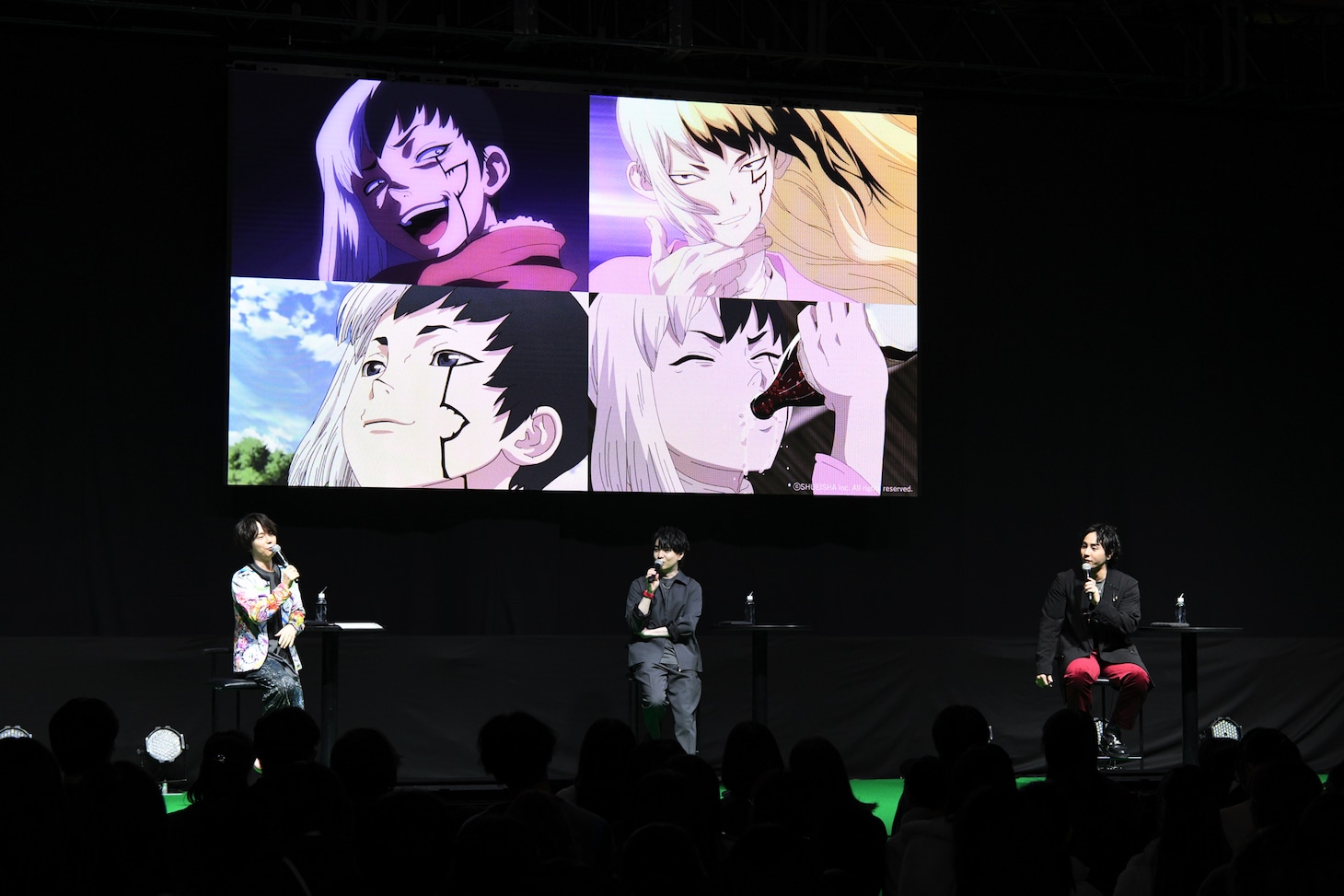 「ジャンプフェスタ」の「Dr.STONE」ステージの様子。(c)SHUEISHA Inc. All rights reserved.