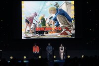 「SAKAMOTO DAYS」ステージイベントの様子。左から杉田智和、島崎信長、佐倉綾音。 (c)SHUEISHA Inc. All rights reserved.