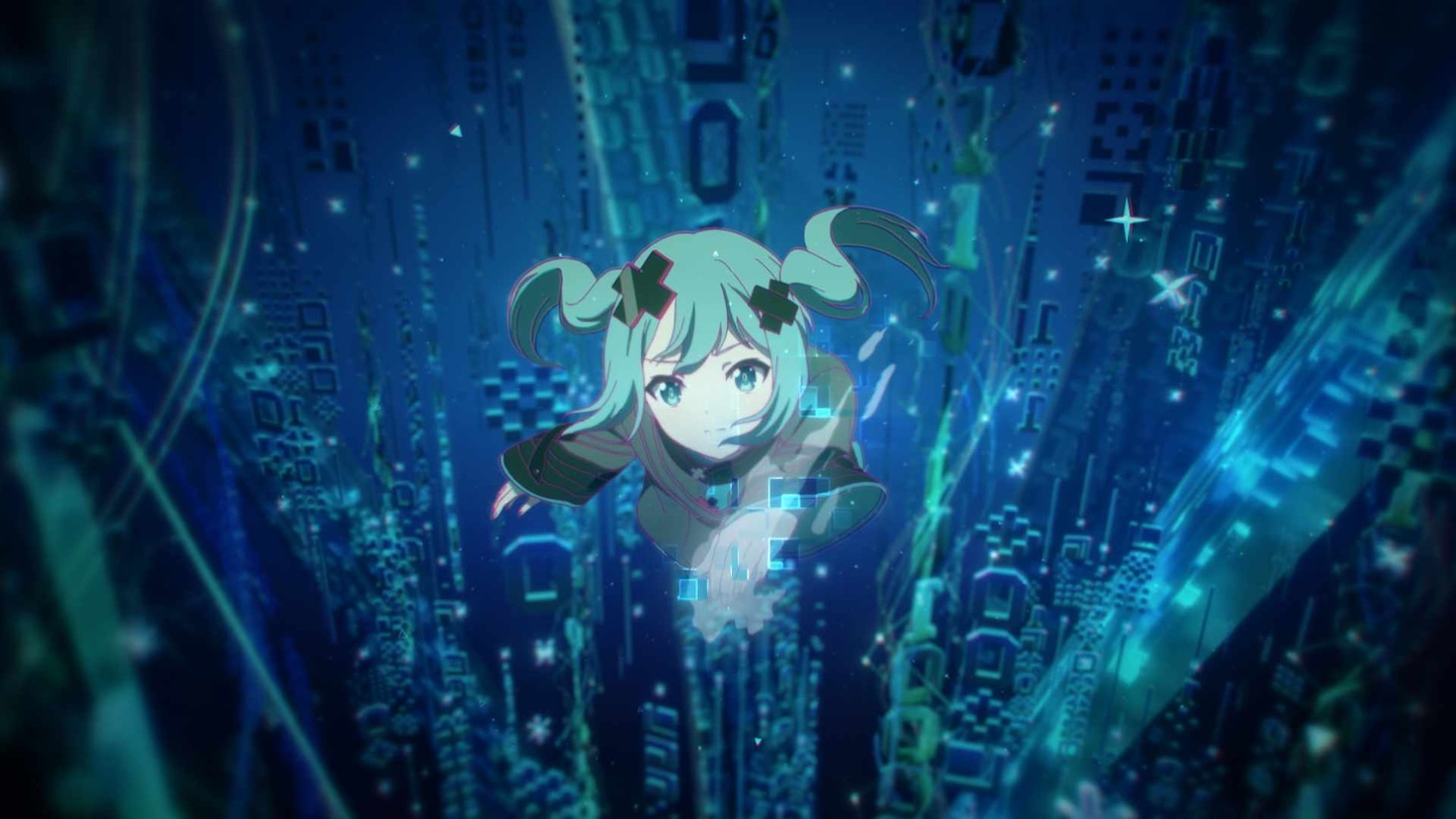 「劇場版プロジェクトセカイ 壊れたセカイと歌えないミク」劇場幕間映像第3弾より。