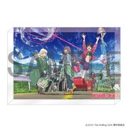 TVアニメ「ローリング☆ガールズ」10周年記念グッズのアクリルブロック。