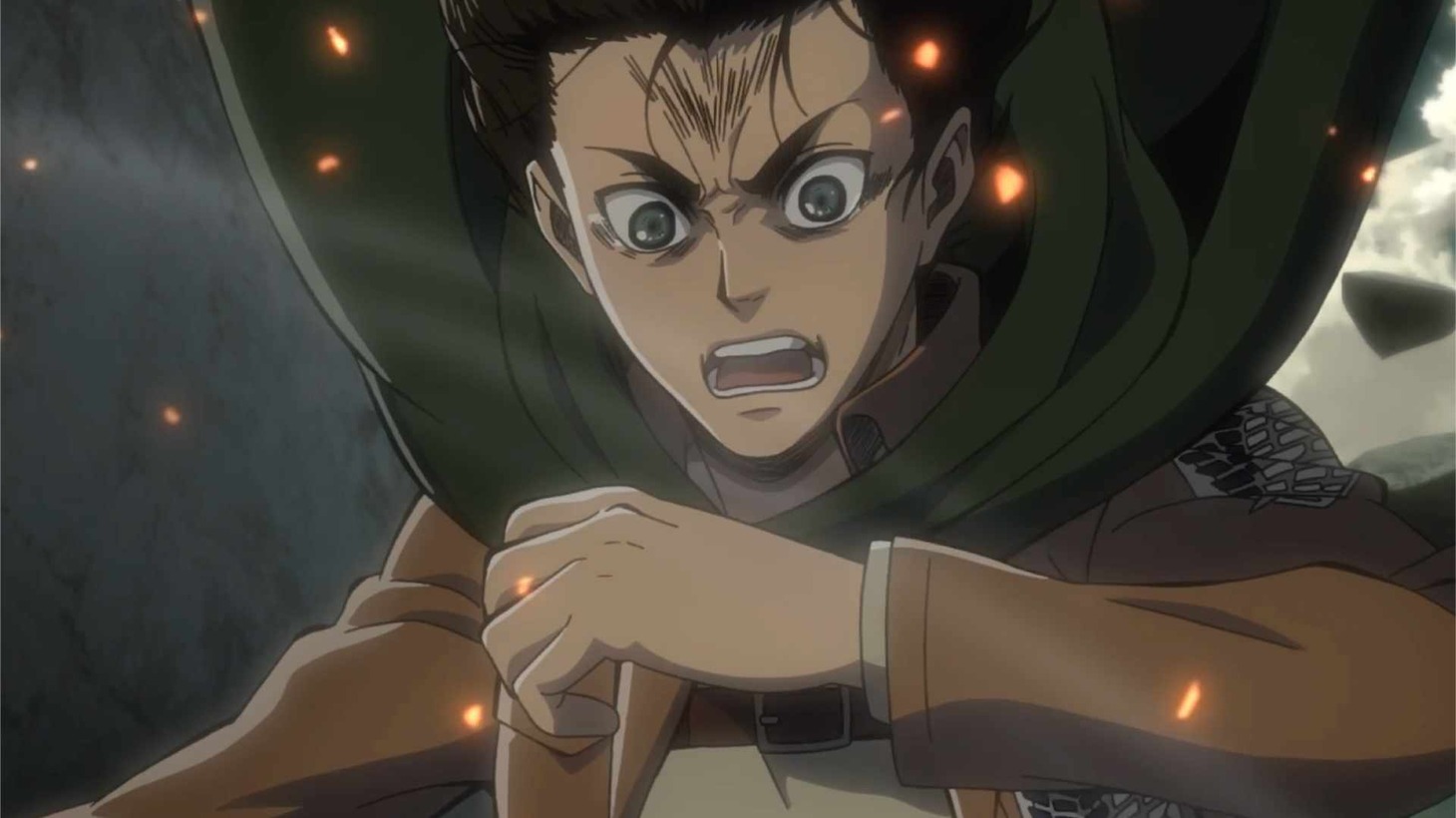TVアニメ「進撃の巨人」と川崎競馬場のコラボWenCM「競馬を楽しむための進撃の解説第1弾」より。
