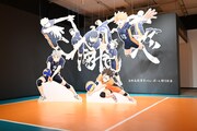 「『劇場版ハイキュー!! ゴミ捨て場の決戦』展」の様子。