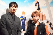 左から柳田将洋選手、村瀬歩。