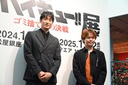 左から柳田将洋選手、村瀬歩。