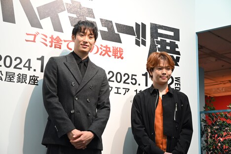 左から柳田将洋選手、村瀬歩。