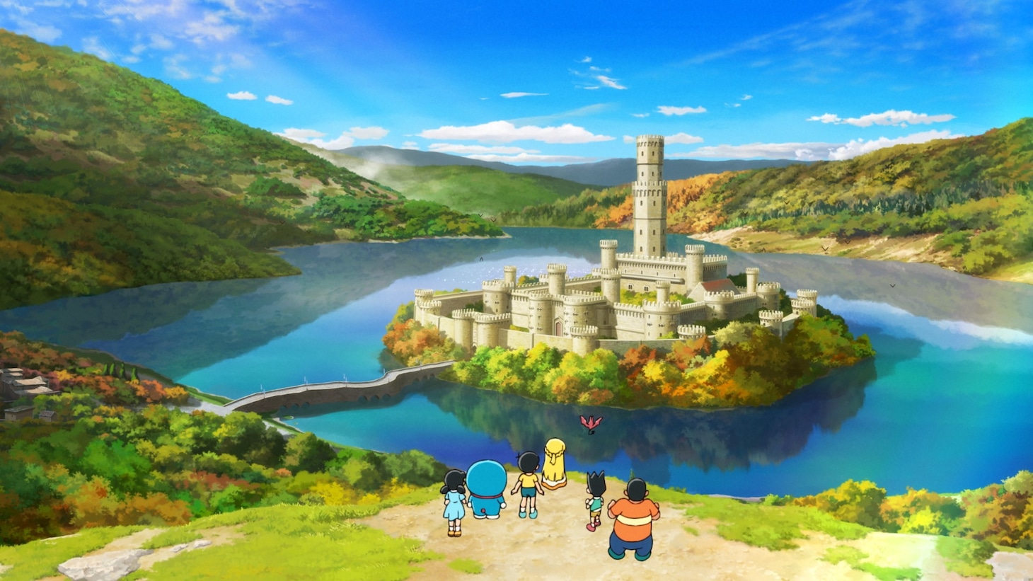 「映画ドラえもん のび太の絵世界物語」の場面カット。