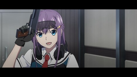 TVアニメ「グリザイア:ファントムトリガー」第1話「マザーズクレイドル#1」より。