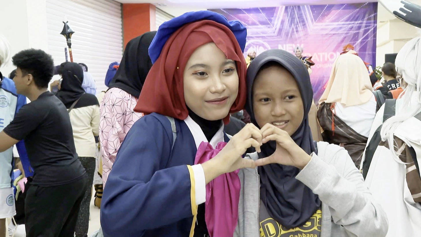 「【推しの子】」のコスプレをするインドネシア人。（写真提供：NHK）