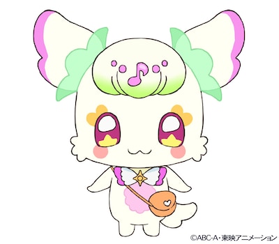 プリルン（CV：南條愛乃）。「アイドルプリキュア」を探しにキラキランドからやって来た妖精。のんびり、マイペースな性格。目をパチパチするとキラキラが見える。語尾は「プリ」。