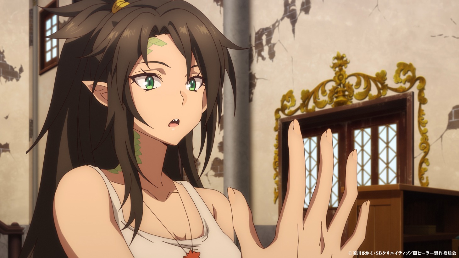 TVアニメ「一瞬で治療していたのに役立たずと追放された天才治癒師、闇ヒーラーとして楽しく生きる」場面カット