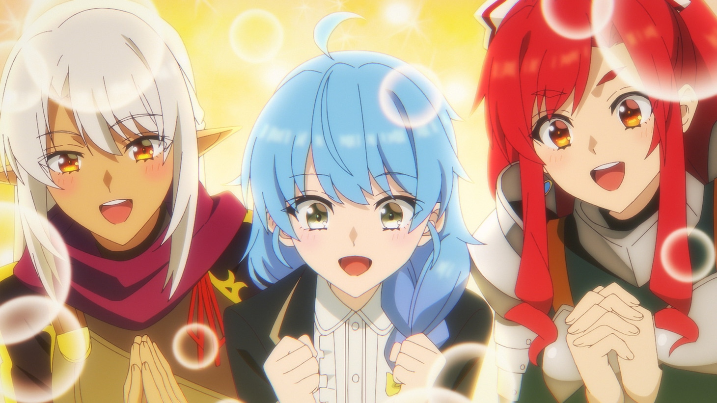 TVアニメ「Aランクパーティを離脱した俺は、元教え子たちと迷宮深部を目指す。」第1話「クローバー誕生」の場面カット。(c)右薙光介・すーぱーぞんび・講談社/クローバープロジェクト
