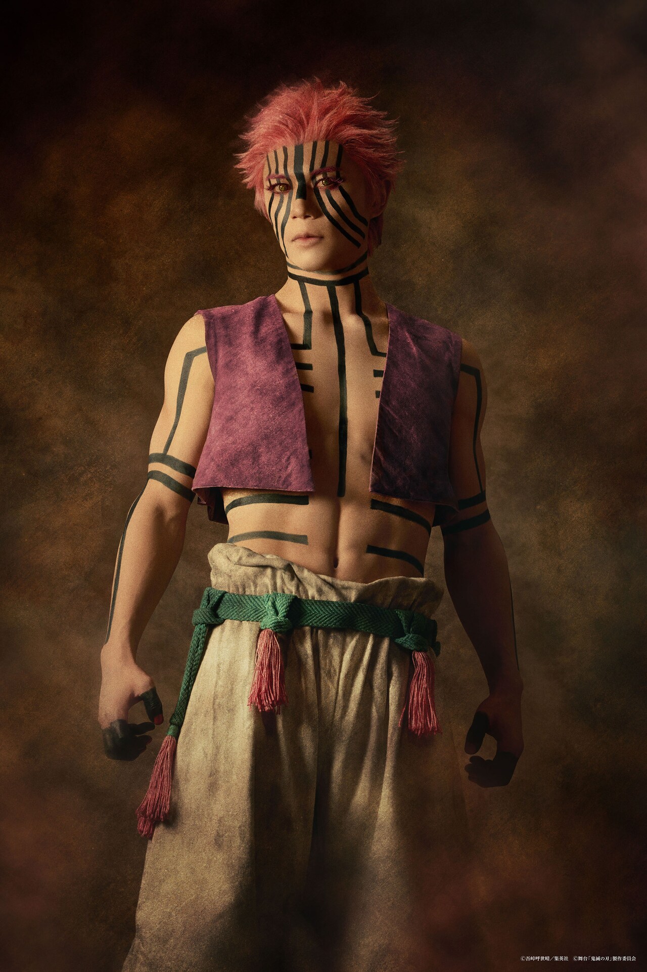 鬼滅の刃 猗窩座風ギター zo-3 フェルナンデスZO-3（ぞうさん