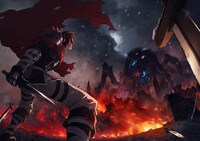 TVアニメ「勇者刑に処す 懲罰勇者9004隊刑務記録」ティザービジュアル第2弾、ロゴなし。 (c)2024 ロケット商会/KADOKAWA/勇者刑に処す製作委員会