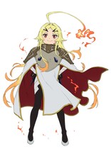 テオリッタ（CV：飯塚麻結）ザイロと契約を交わした剣の女神。聖剣や魔剣といった数多の剣を召喚する。自尊心が高く褒め称えられることを好む一方で、自己犠牲的な行動をしてしまうという女神らしい一面を持つ。頭を撫でられるのが好き。 (c)2024 ロケット商会/KADOKAWA/勇者刑に処す製作委員会