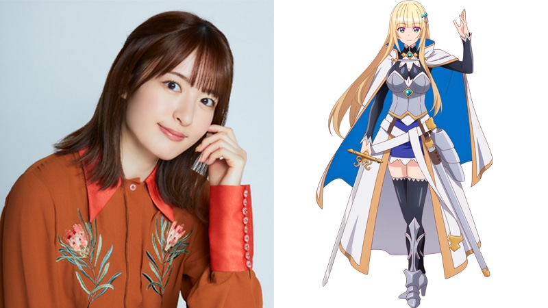 小松未可子（左）と、クリスティアナ・レタ・ローズブレイアのキャラクタービジュアル（右）。