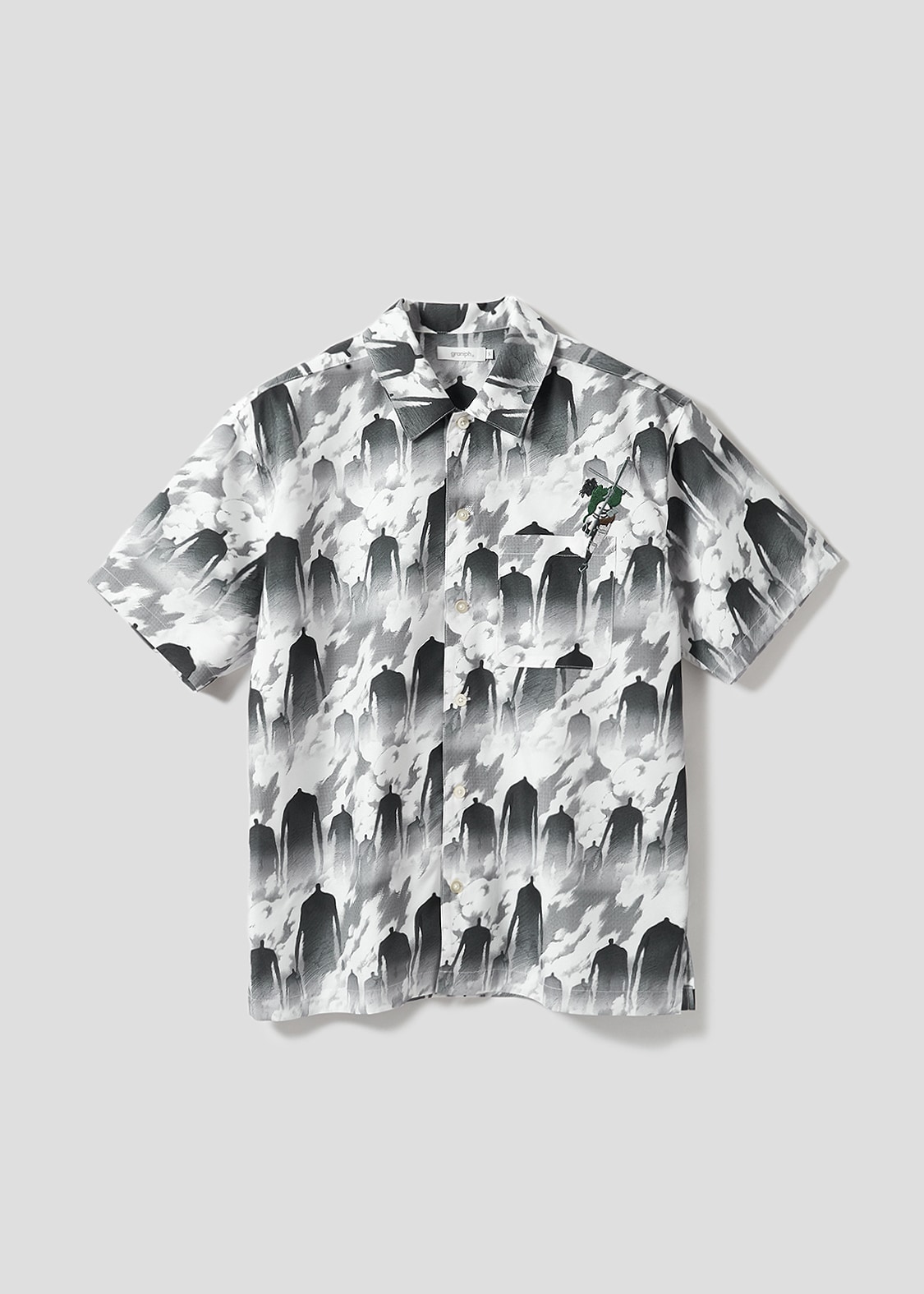 進撃の巨人　心臓を捧げよ｜ビッグシルエット半袖シャツ　XL 心臓を捧げよ｜ビッグシルエット半袖シャツ｜ユニセックス