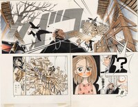 「仏ゾーン」の2色原稿。 (c)Hiroyuki Takei 2025