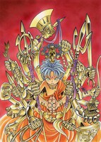 「仏ゾーン」のカラー原稿。 (c)Hiroyuki Takei 2025