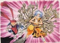 「仏ゾーン」のカラー原稿。 (c)Hiroyuki Takei 2025